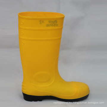 Botas de lluvia (superior amarillo / Negro Sole) Zapatos de trabajo